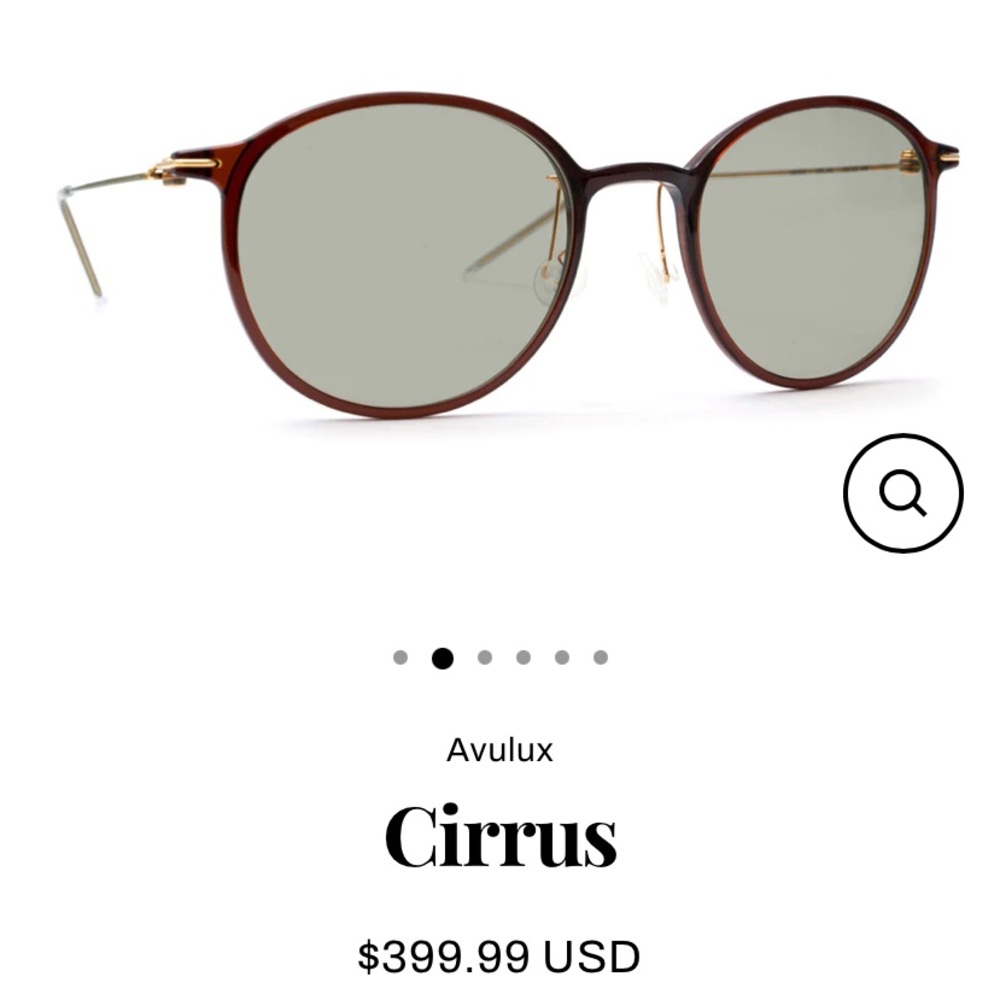 NWT Avulux Cirrus migraine light-blocker glasses